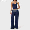 Dark blue stripes